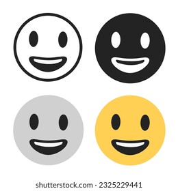 Abstract Smiley Face Silhouette Illustration, can be used for business designs, presentation designs or any suitable designs.
