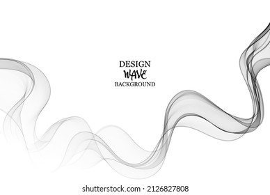 Abstract Smoke Background Vector business Smoke Gray Wave