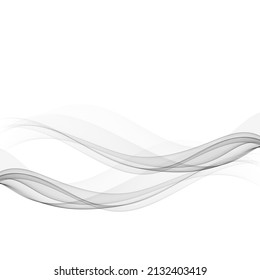 Resumen Smoke Background Vector negocio Smoke Gray Transparent Wave