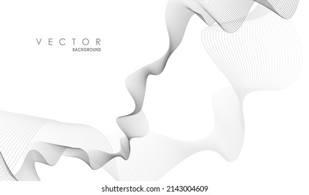 Abstract Smoke background. Wave elements illustration. Graphic concept for your design 
