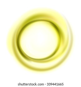 Abstract smoke blur yellow circle colorful background, vector illustration