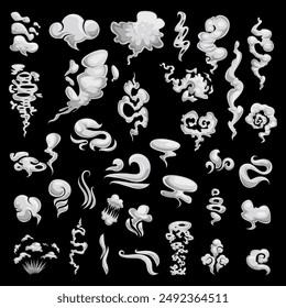 Abstract Smoke and Cloud Swirl Illustrations for Design Projects