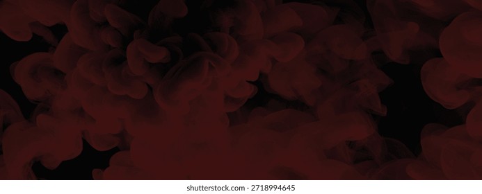 Abstractas nubes de Smoke fluyendo en un espacio atmosférico oscuro