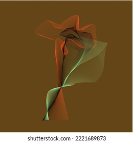 An Abstract Smoke Effect Rose
