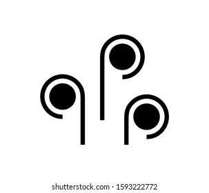 abstract smoke icon vector illustration