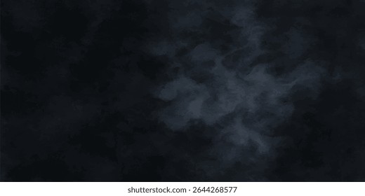 Abstract smoke and mist swirl on a dark background, creating a mysterious and textured effect with hints of color and light