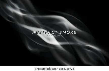 Abstract Smoke transparent background, Abstract futuristic art wallpaper. Vector illustration.