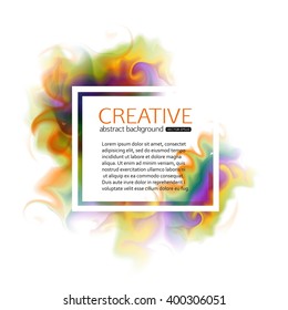 Abstract smoke. Vector Illustration.
