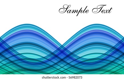 Abstract Smoke Waves Background (Vector)