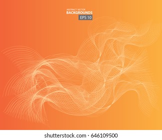 abstract smoking orange tone vector