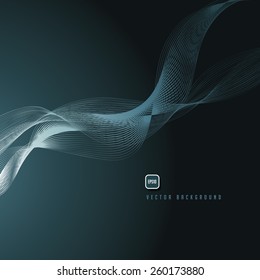 Abstract smoky ribbon background. EPS 10 vector royalty free stock illustration for greeting card, ad, promotion, poster, flier, blog, article, social media, marketing, brochure, web page, wallpaper