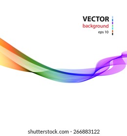 Abstract smoky waves background, easy editable