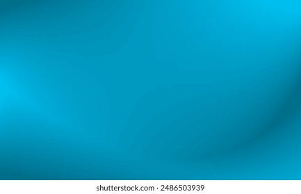 Abstrakter glatter aquablauer Hintergrund. Gradient Mesh-Illustration für digitalen Bildschirmhintergrund, Raumhintergrund, Werbedisplay, Banner, Fläche, Landing Page, Website Cover