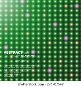 Abstract smooth background with glowing rows of halftone dots