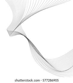 abstract smooth black wave curve motion lines graphic