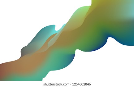 Abstract smooth blue background. Colorful iridescent background. Artistic wavy background