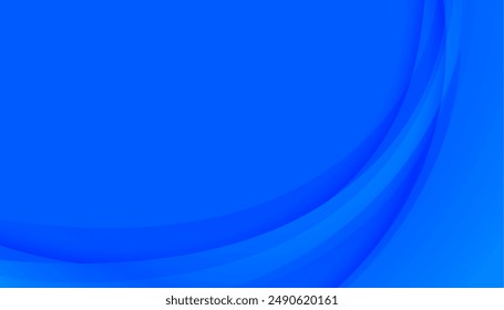 abstract and smooth blue curvy template for presentation vector