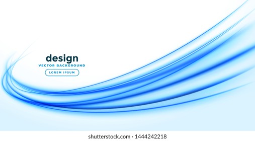 abstract smooth blue wave background