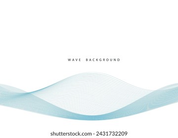 Fondo de onda azul suave abstracto