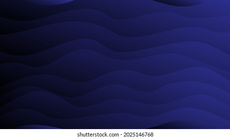 Resumen Suavizar degradado de onda azul degradado de fondo Vector de plantilla de diseño