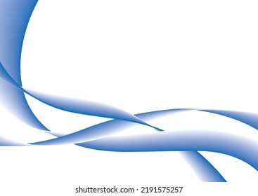 Abstract smooth blue waves background