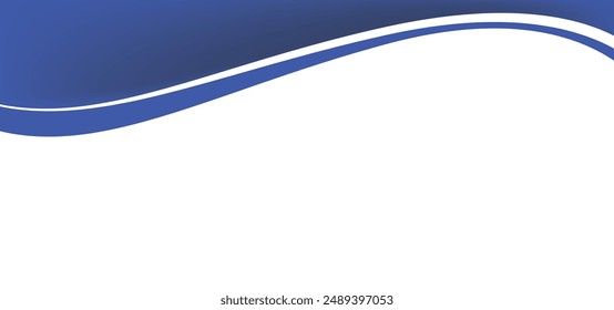 Abstract Smooth Blue Wavy Background Design Template Vector, Blurry Blue White Mesh Gradient Background with Copy Space for Text, Abstract blue wavy business style background, Vector illustration