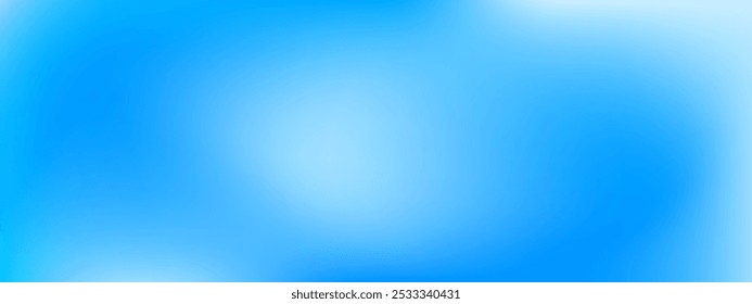 Abstract smooth blue winter colored vector gradient background