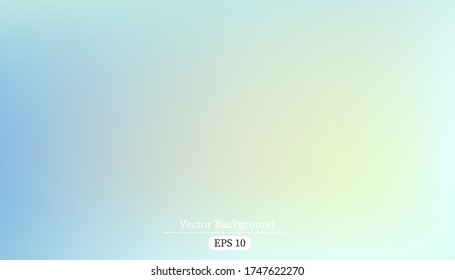 Resumen borroso suave fondo moderno. El vector neutro como telón de fondo contemporáneo. Papel pintado azul claro, verde pastel.