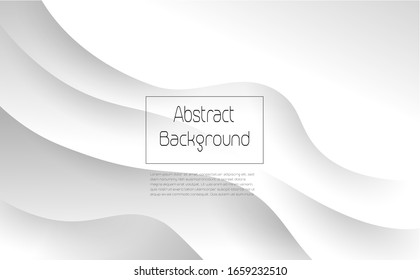 Resaltar el fondo de las ondas grises borrosas lisas. Diseño ondulado de arte gráfico vectorial
