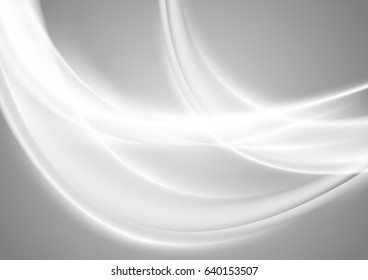 Resumen de fondo gris borroso suave. Diseño ondulado de arte vectorial