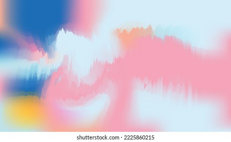 Resumen de fondo vectorial borroso liso en color neón pastel para el diseño.