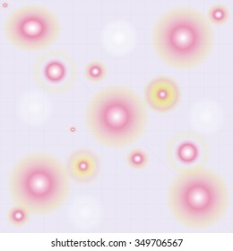 Abstract Smooth Circles. Vector Background