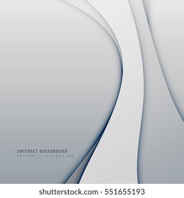 abstract smooth clean wave on gray background