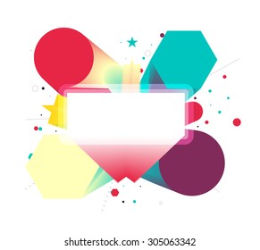 Abstract smooth color explode from center. vector illustration
