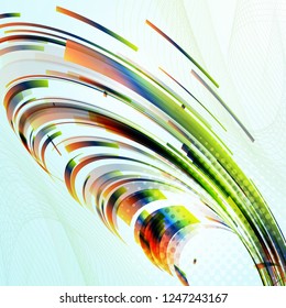 Abstract smooth color wave background. Vector illustration.