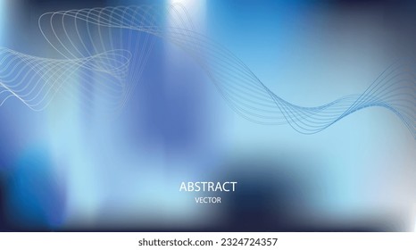 	
Abstract smooth color wave background vector. Curve flow blue motion illustration. Vector lines.