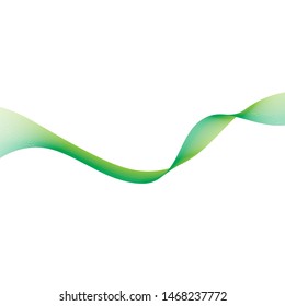 Abstract smooth color wave vector. Curve flow motion illustration