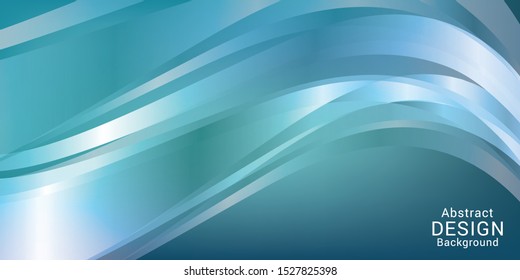 Abstract smooth color wave vector. Curve flow blue motion illustration. Smoke design. Vector lines