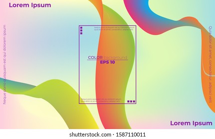 Abstract smooth color wave vector. Curve flow motion illustration. for brochure, website, flyer design.