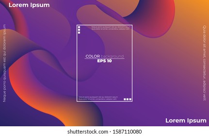 Abstract smooth color wave vector. Curve flow motion illustration. for brochure, website, flyer design.