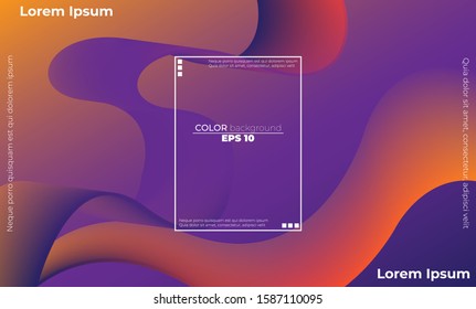 Abstract smooth color wave vector. Curve flow motion illustration. for brochure, website, flyer design.