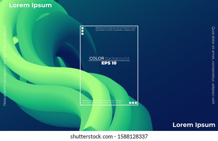 Abstract smooth color wave vector. Curve flow motion illustration.for brochure, website, flyer gift card, desktop, poster template, landing page, ui, ux ,cover book,  baner, social media posted, sale