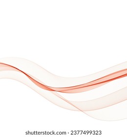 Abstract smooth color wave vector. Curve flow blue motion illustration. Smoke design. Vector lines.