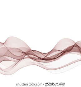 Abstract smooth color wave vector. Curve flow blue motion illustration. Smoke design. Vector lines. eps 10