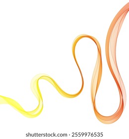 Abstract smooth color wave vector. Curve flow blue motion illustration. Smoke design. Vector lines. Eps 10