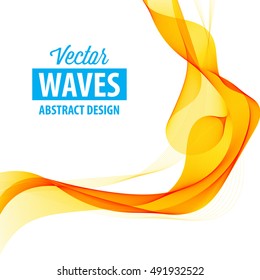 Abstract smooth color wave vector
