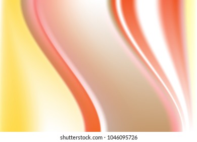 Abstract smooth color wavy vector art background