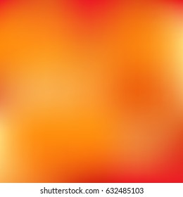 Abstract smooth colorful background vector. 
Warm orange blending color.