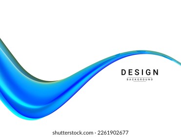 Resumen fondo de diseño de onda de flujo suave y colorido