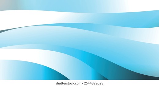 Abstract smooth colour wave vector. Curve flow blue motion illustration. Smoke design. Vector lines